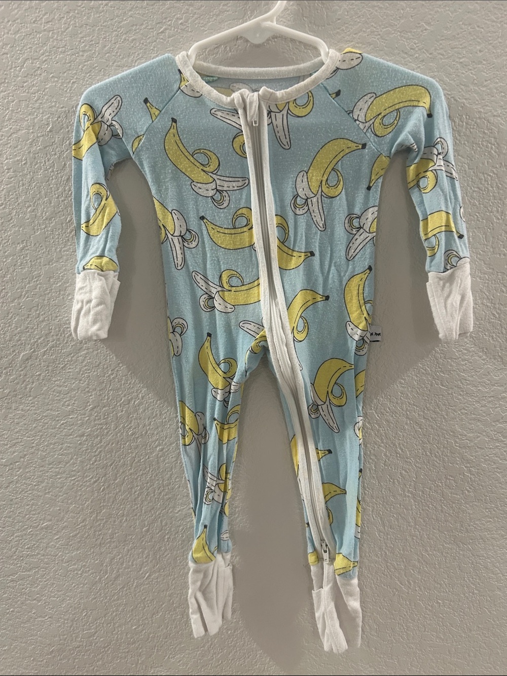 Little Sleepies Banana Print Zippy Size 0-3 Mo